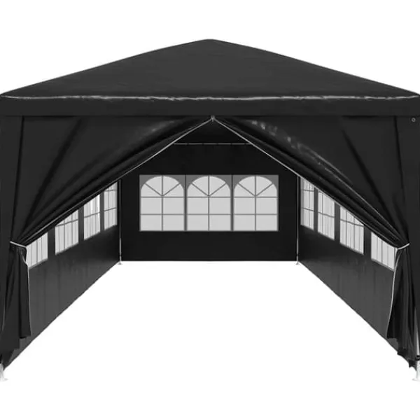 Partytält 3x12 m antracit - UV- och vattenbeständigt | Färg: Antracit | Storlek: 3x12 m