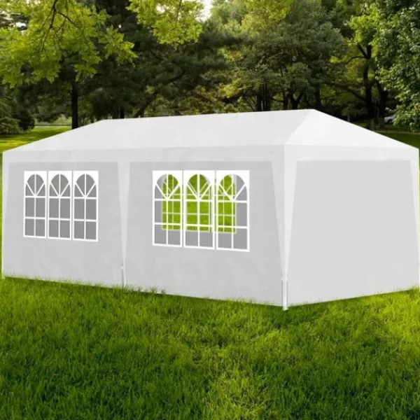 vidaXL Partytält 3x6 m vit