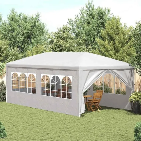 vidaXL Partytält 3x6 m vit