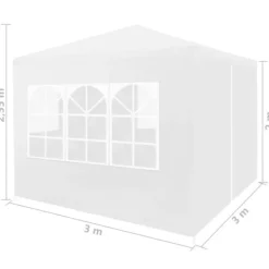 Partytält 3x3 m vit - Partytält - Festtält - Home & Living