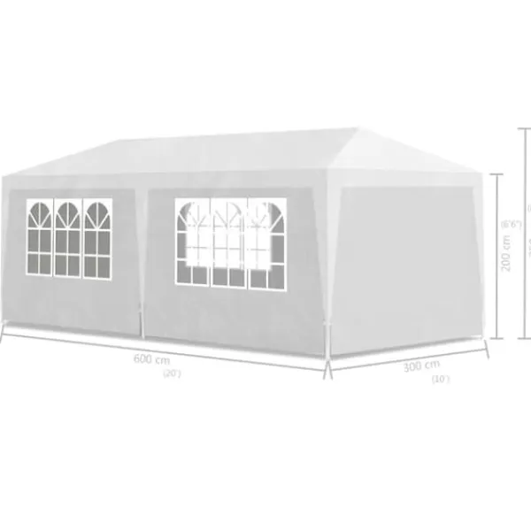 Partytält 3x6 m vit - Partytält - Festtält - Home & Living
