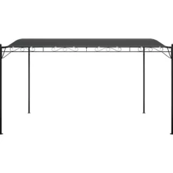 Outlet Paviljong antracit 4x3 m – Vattenbeständig Polyester med Stålram | Färg: Antracit | Storlek: 4x3 m Tält & Lusthus