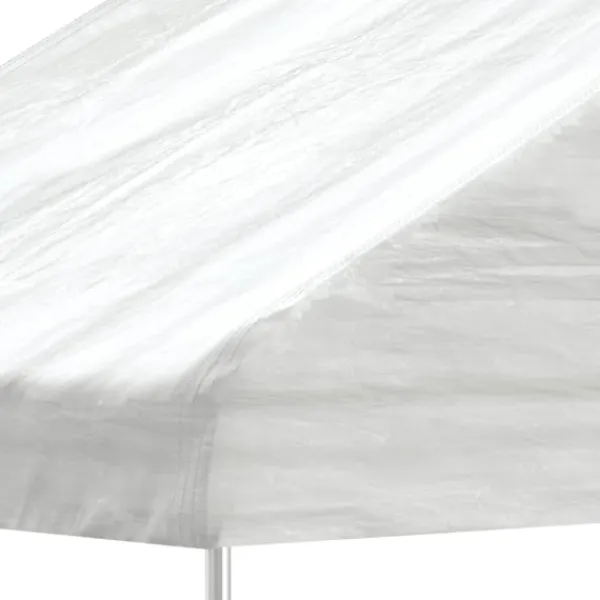vidaXL Paviljong med tak vit 15,61x4,08x3,22 m polyeten
