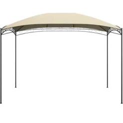 Sale Paviljong 3x4x2,65 m - Stålkonstruktion med PA-beläggning | Färg: Gräddvit | Storlek: 3x4x2,65 m Tält & Lusthus