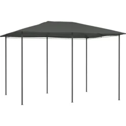 vidaXL Paviljong 3x4x2,6 m antracit 160 g/m²