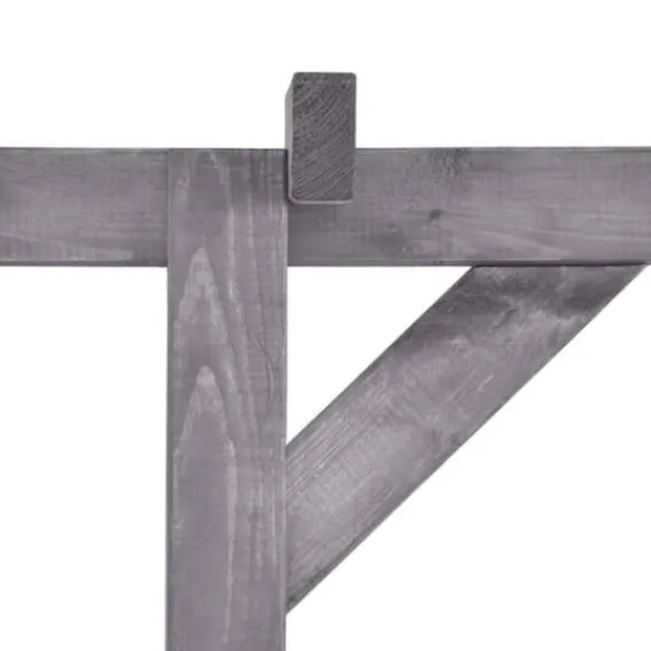 vidaXL Pergola - - Imprägnad furu - Grå - 200x40x205 cm - Motståndskraftig mot röta