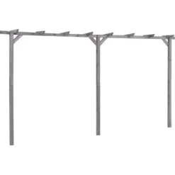 Pergola - - 400x40x205 cm - Imregnerad furu - Vädertålig - Modern design Valvbågar, Spaljéer, Bersåer & Pergolor
