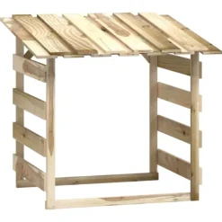 Discount Pergola med tak 3 delar 100x90x100 cm impregnerad furu Valvbågar, Spaljéer, Bersåer & Pergolor