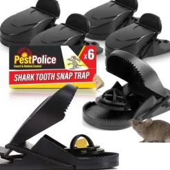 Hot 6pk Mouse Traps | Heavy Duty Mice Snap Catcher Rodent Mice Reusable Pest Control Skadedjursfällor