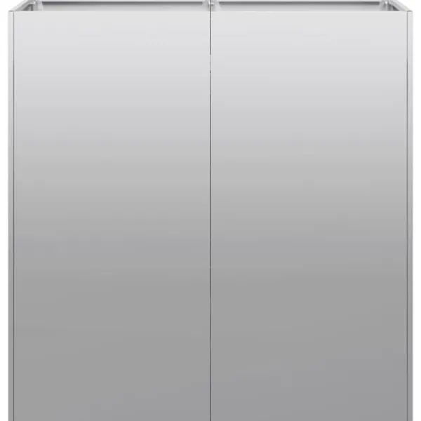 vidaXL Planteringskärl 80x40x80 cm galvaniserat stål
