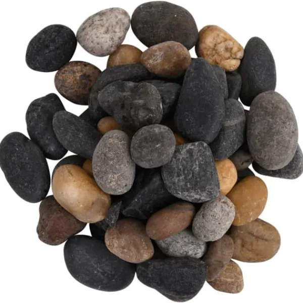 Sale Polerad småsten 10 kg - Dekorativ natursten för akvarier och trädgårdar | Färg: Blandade | Storlek: 5-8 cm Trädgårdsstenar & Klivstenar