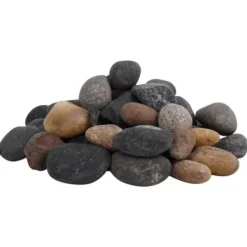 Polerad småsten 25 kg blandade färger 5-8 cm Trädgårdsstenar & Klivstenar