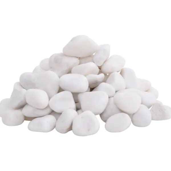 Sale Polerad småsten 10 kg vit 2-5 cm Trädgårdsstenar & Klivstenar