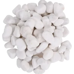 Sale Polerad småsten 10 kg vit 2-5 cm Trädgårdsstenar & Klivstenar