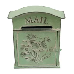 Online Postlåda, Design med Fjärilsblomma, Lätt att Installera,grön Postlådor & Brevlådor