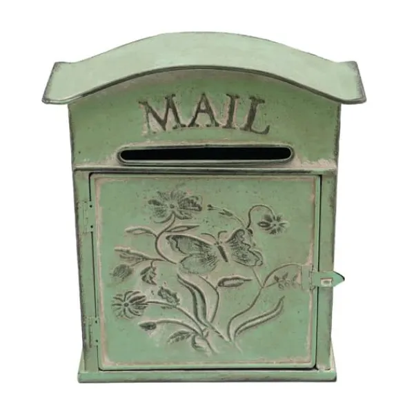 Online Postlåda, Design med Fjärilsblomma, Lätt att Installera,grön Postlådor & Brevlådor
