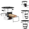 Öppna spisar - Living Vedeldad campingspis silver 51,5x35x30,5 cm rostfritt stål