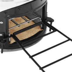 Öppna spisar - Living Vedeldad campingspis silver 45,5x33x25,5 cm rostfritt stål