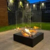 Öppna spisar Bio-eldplats Fristående biokamin Sunset Garden Mini svart matt Bioetanolbrännare 26 cm x 33 cm x 26 cm för trädgården för hemmet ekologis | CDON