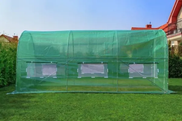 Viking Choice Professionell 450x200x200cm Växthus Tunnel för Hängivna Odlare - Hållbar Galvaniserad Stålram, UV-Resistent Täckning, Enkel Montering