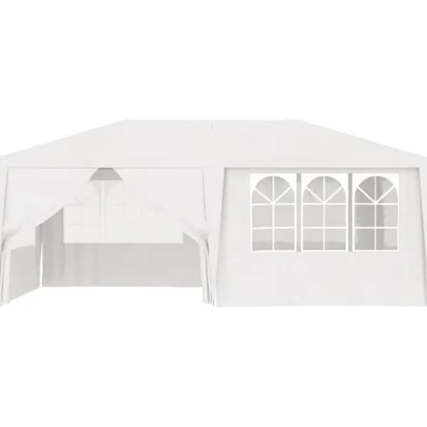 Professionellt partytält med väggar 4x6 m vit 90 g/m² - Partytält - Festtält - Home & Living