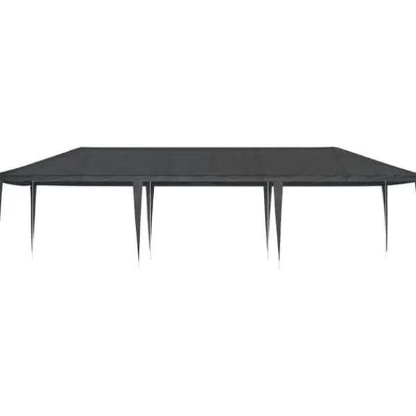 New Professionellt partytält 4x9 m - UV- och vattentåligt | Färg: Antracit | Material: 90 g/m² Tält & Lusthus