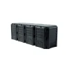 PROSPERPLAST Composter Compogreen 1600L svart 82,6x261x71,9 cm