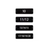 Registreringsskylt med 3 nummer per skylt