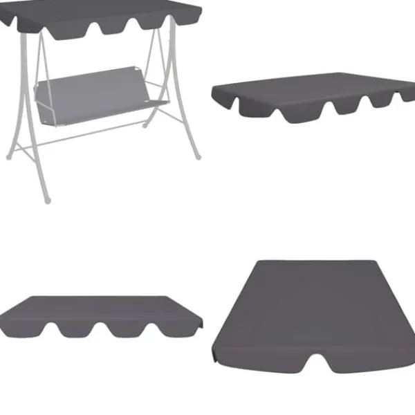 New Reservtak för hammock antracit 188/168x145/110cm - Tak - Hammock Tak - Home & Living Tält & Lusthus