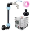 Best Robinet Cuve 1000L - Robinet IBC Col de Cygne de Cuve - Robinet en laiton - S60x6 - Filetage Grossier 3/4'' - 32cm Bevattning