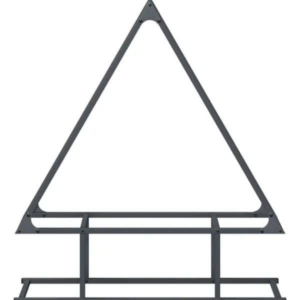 New Robust vedställ i antracit - Kallvalsat stål för vedförvaring | Storlek: 80x25x90 cm | Färg: Antracit Tillbehör Till Vedeldade Kaminer & Öppna Spisar
