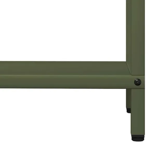 New Robust vedställ i olivgrön kallvalsat stål - Stor kapacitet | Storlek: 60x25x60 cm | Färg: Olivgrön Tillbehör Till Vedeldade Kaminer & Öppna Spisar