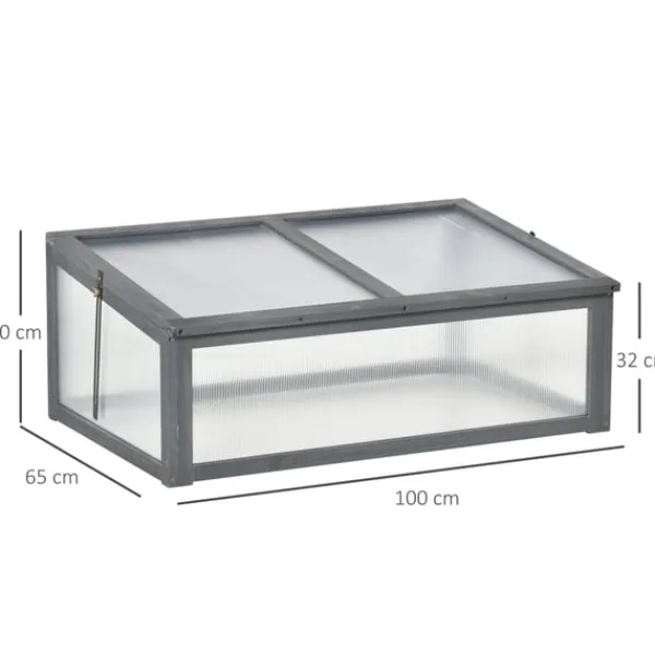 Hot Rootz Mini -Greenhouse - Small Garden Greenhouse - Plant Shelter - Good Light Permeability - 100L X 65B X 40H CM Växthus