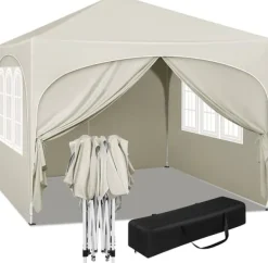 Outlet Rootz Ultimate Outdoor Gazebo - Väderbeständig paviljong - Eventtält - Stark metallram - UV- och regnskydd - Enkel installation - 3x3m Tält & Lusthus