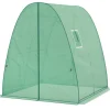 New Rootz välvt växthus - folie tomathus - bärbart växtskydd - stabilitet och optimal ventilation - 1,8 x 1,8 x 2 m Växthus