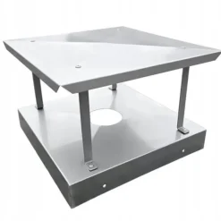 Rostfritt stålkuvert skorstenslock 40 x 105 cm skorstenslock med bas
