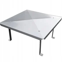 Rostfritt stålkuvert skorstenslock 35 x 85 cm skorstenslock