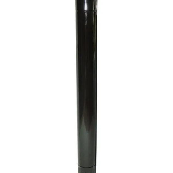 Rörspis - Vitrifierad - 130 mm - Svart - 1 meter - Metall