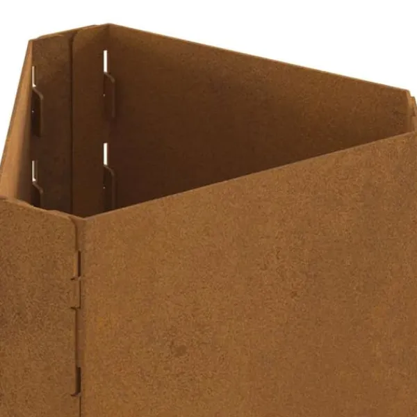 Outlet Rustik vedeldad eldstad med skorsten - Hållbart väderbeständigt stål | Storlek: 50x43x52 cm Vedeldade Kaminer