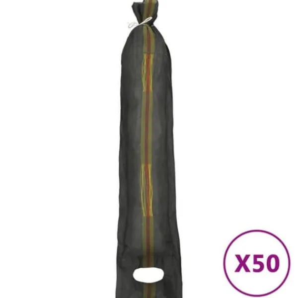 Online Sandpåsar - - 50 st - Mörkgrön - 103x25 cm - UV-beständig PEHD Jord & Sand