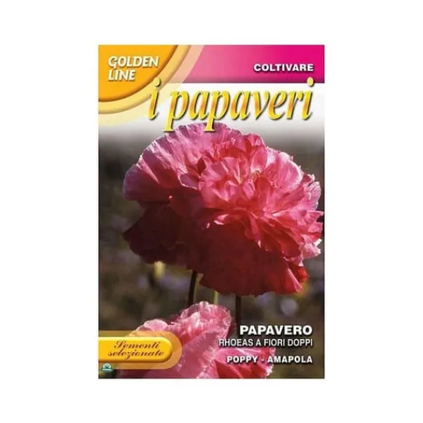 Outlet SEMEN AV PAPAVERO RHOEAS MED DUBBLA BLOMMOR trädgård frön blommor Fröer & Lökar