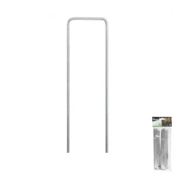 Set med 5 produkter. Galvanized metal pin in the shape of "U" width 3cm / height 20cm