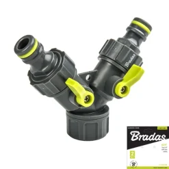 Set med 5 produkter. LIME LINE Tee 3/4" med 2 ventiler