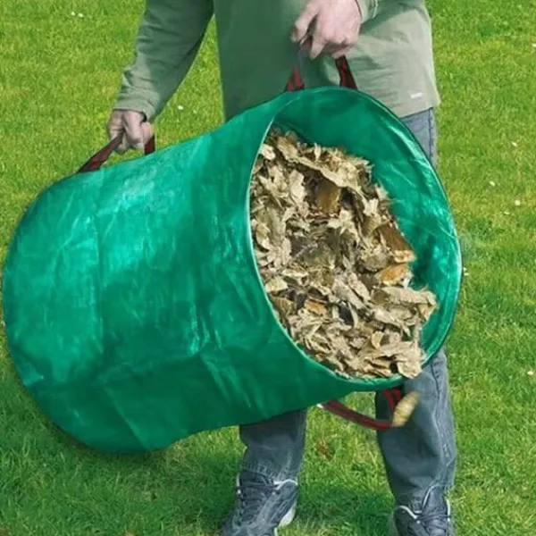 Discount SHOP-STORY - GARDEN BAG 2x: 2 XXL vikbara trädgårdsväskor - 272L i robust PP med band Trädgårdskorgar