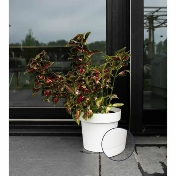 Självvattnande blomkruka Garden ID Vit