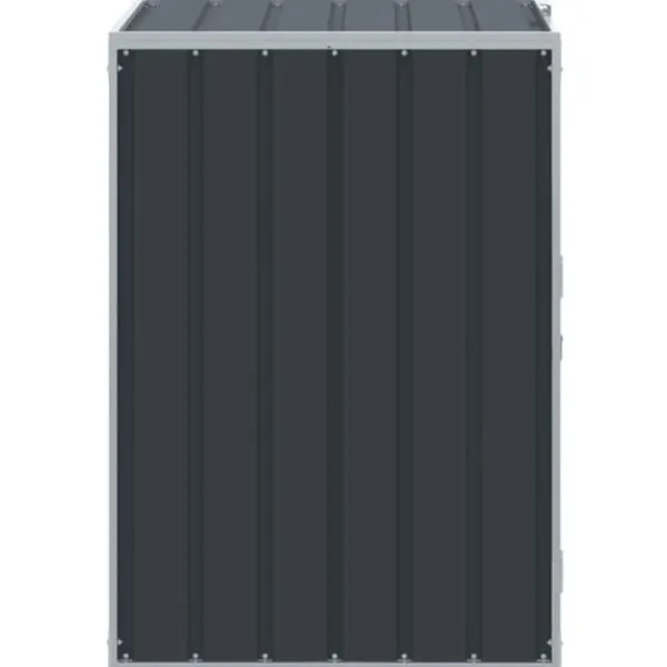 Discount Skjul för sopkärl i stål - Hållbar och elegant lösning för trädgården | Färg: Antracit | Storlek: 72x81x115 cm Skjul, Garage & Carports
