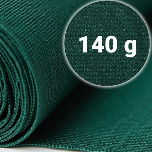 Skuggnät 1,5x25m 140g/m2 + 50 klämmor gröna Markduk & Fiberduk