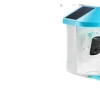 Online Smart fågelmatare, 2K HD-kamera, solenergidriven, 2L kapacitet,Blå För Fåglar & Småvilt