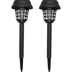 Solar myggmedelslampa Mosquito Killer Lamp LED Vit-lila ljusbelysning 35 cm (2 st)[208]