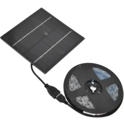Solar Plant Grow Light Strip Miljövänlig 5W LED Högt ljusflöde Främja tillväxt Solar LED Grow Light Strips 3 Meter / 3,3yd